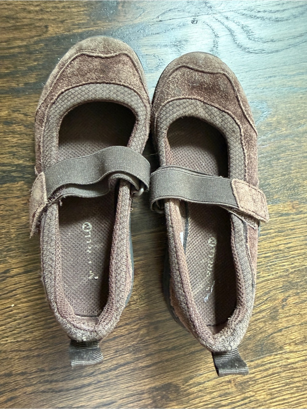 Merrell Girls' Brown Mary Jane Velcro Strap Shoes